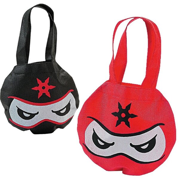 Ninja Warrior Mini Tote Favour Bags (Pack of 12)