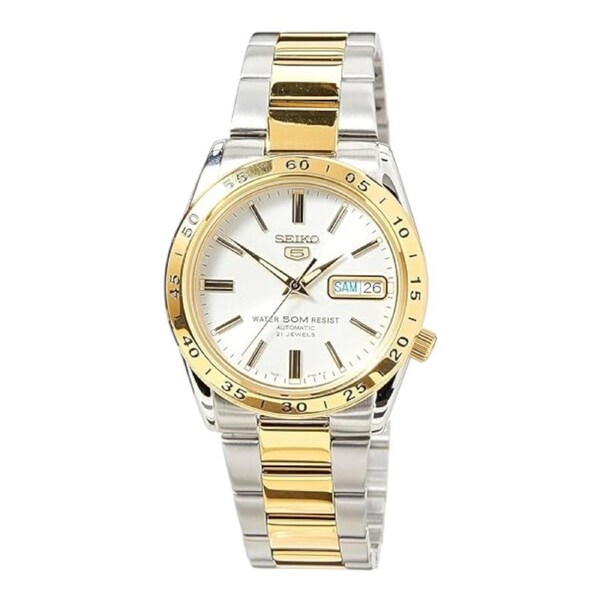 Seiko SNKE04K1 Automatic Silver and Gold Stainless Steel Women’s Watch Day Date