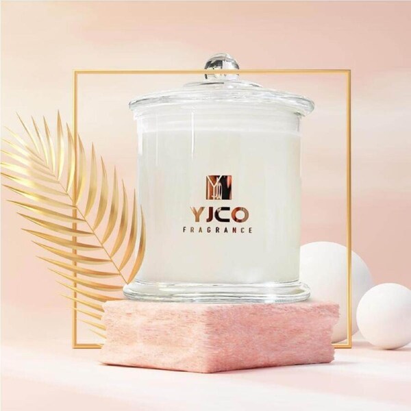YJCO FRAGRANCE ALL IN BLOOM PREMIUM SCENTED 2 WICK CANDLE 380G