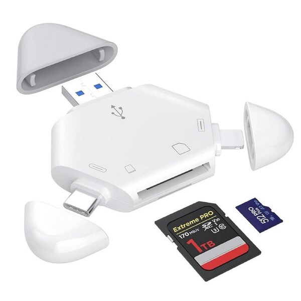 SD Card Reader Memory Card Reader for iPhone Mac iMac Macbook Pro/Air iPad