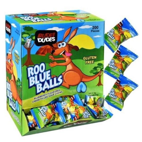 Aust Int Trader Roo Blue Balls 5g x 200