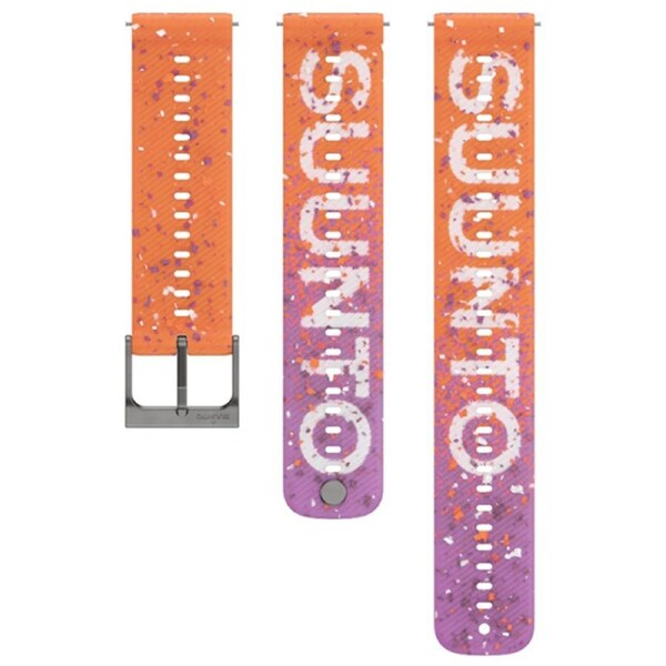 Suunto 22mm Athletic 6 Silicone Strap - Powder Orange (S+M)