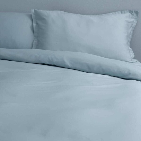 Canningvale Alessia Quilt Cover Set Bamboo Cotton Home Bedding Blue King