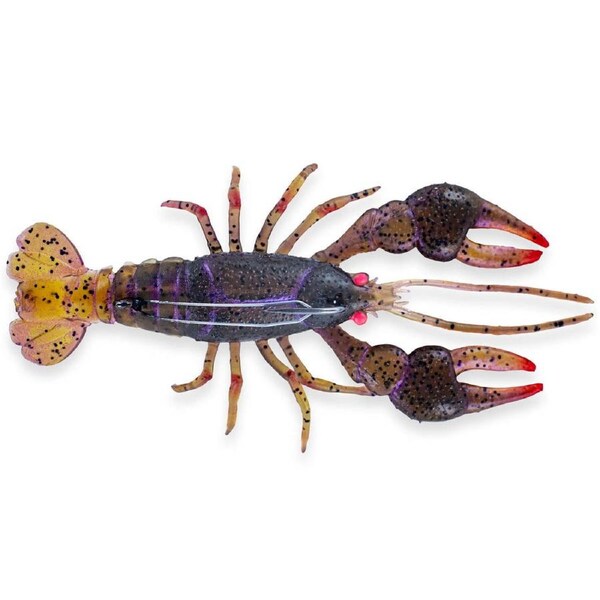 Chasebaits Mudbug 70mm Weighted Soft Plastic Fishing Lure #02 Grape