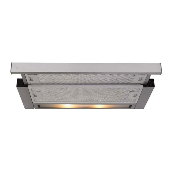 Technika 60cm Stainless Steel Slide-Out Rangehood 370m3/hr Airflow
