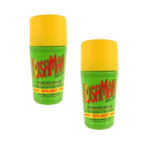 3x Bushman Bushman Plus Roll On Bug Spray Insect Repellent Accesories 65Grm