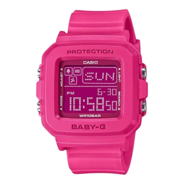Casio Baby G BGD-10K-4D Pink Digital Womens Watch 100M Water Alarm Stopwatch Y2K