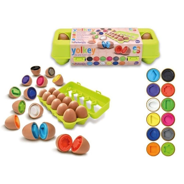 Play And Learn Yolkey Mix And Match Eggs