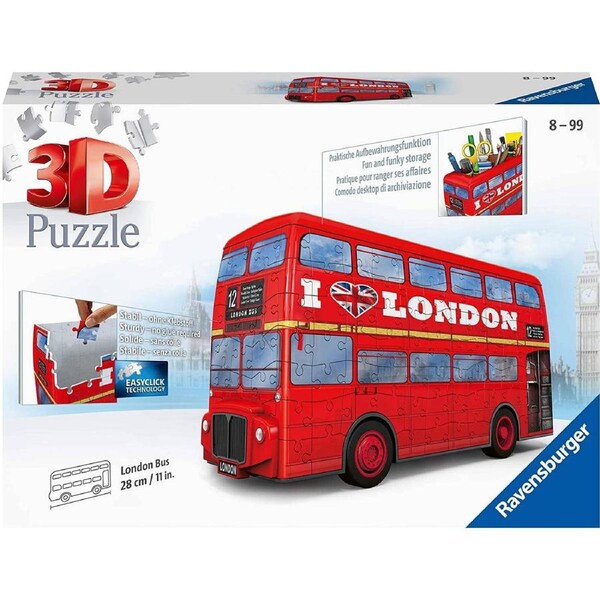 Ravensburger - London Bus 216 Pieces 3D Jigsaw Puzzle