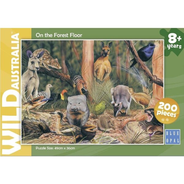 Blue Opal - Wild Australia On The Forest Floor Jigsaw Puzzle 200 Pieces