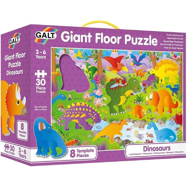 GALT - Dinosaurs Giant Floor Puzzle - 30 Pieces - Engaging and Educational