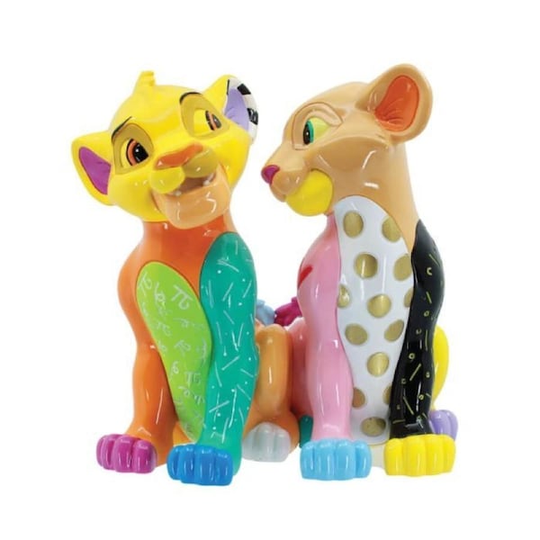 Disney Britto Lion King Simba & Nala Figurine Large