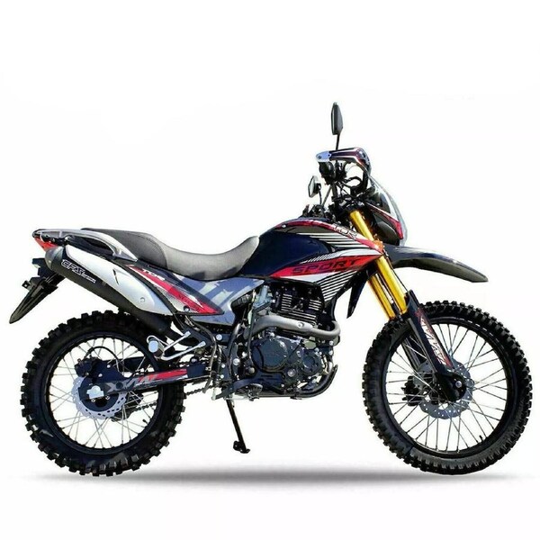 TDR XVW 300CC Dirt Bike Red AG Farm Pit Trail Enduro Off Road 5-Speed Manual Electric Kick Start Disc Brakes Upside Down Fork 10L Tank