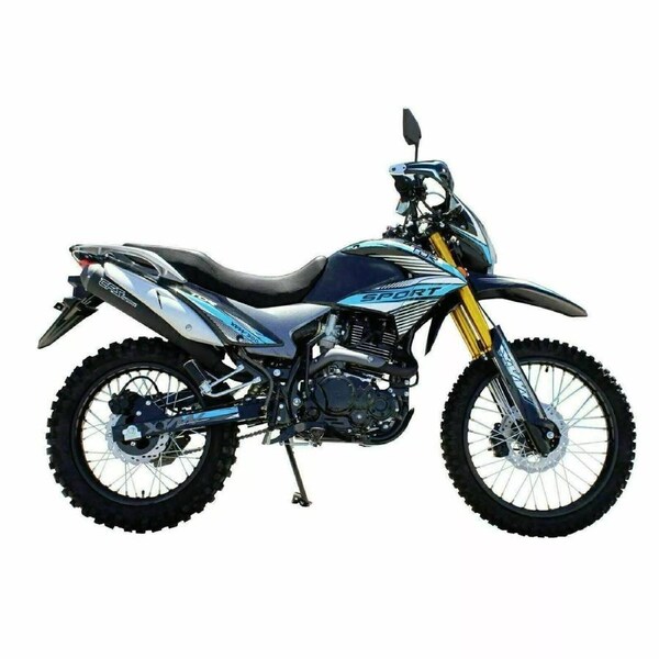 TDR XVW 300CC Dirt Bike Blue AG Farm Pit Trail Enduro Off Road 5-Speed Manual Electric Kick Start Disc Brakes Upside Down Fork 10L Tank
