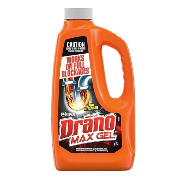 2 x DRANO&nbsp;1.2L Max Gel Pro Strength Drain Cleaner for Full Blockages