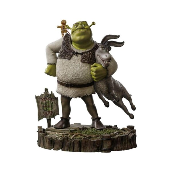 Shrek Donkey & Gingerbread Man Deluxe 1:10 Scale Statue Collectable