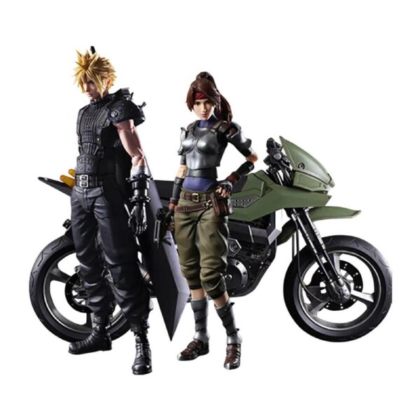 Final Fantasy VII Jessie Cloud & Motorcycle Figure Collectable