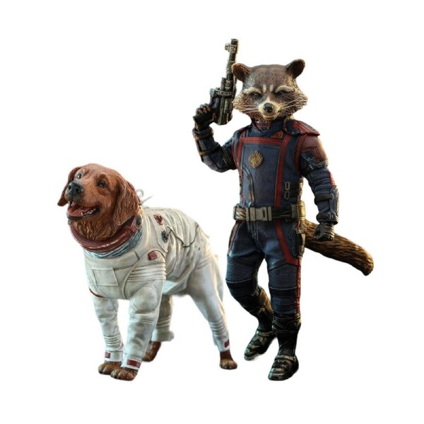 16cm Guardians of the Galaxy Vol 3 Rocket & Cosmo 1:6 Collectable