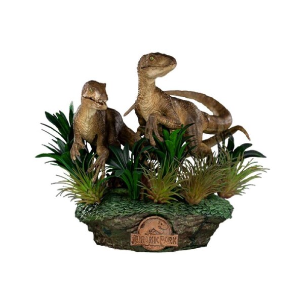 Jurassic Park Two Raptors Deluxe 1:10 Statue Collectable Toy