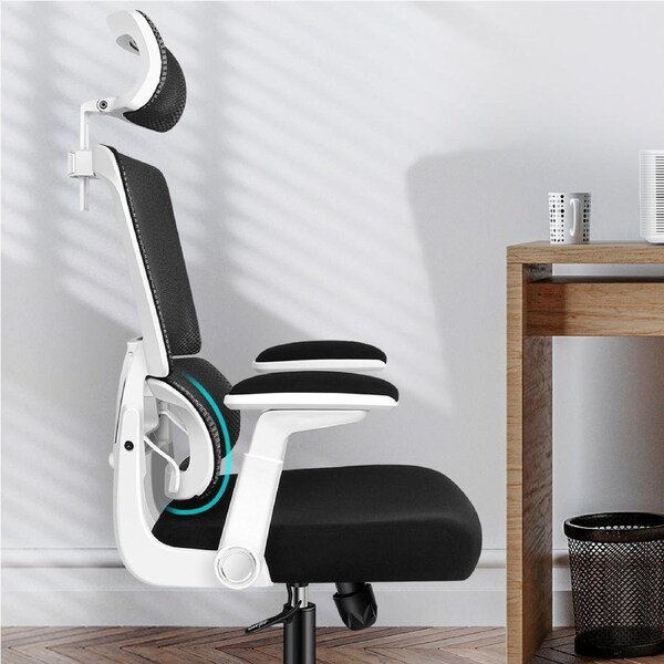 1 ALFORDSON Office Mesh Chair Executive Computer Chairs Study Work Gaming Seat MAXON Series Maxon - White