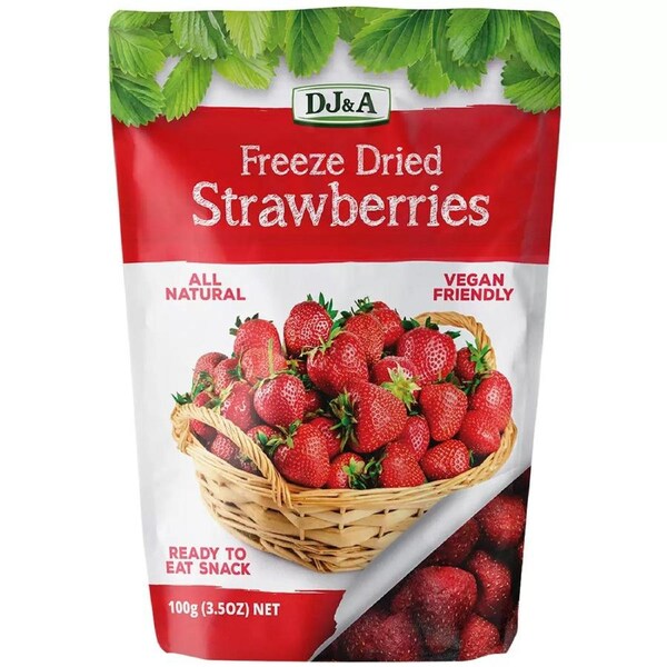 DJ&A Freeze Dried Strawberries (100 g)