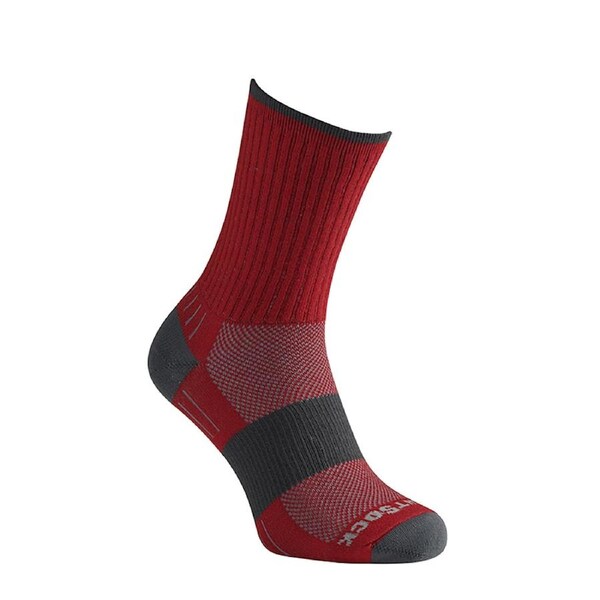 Wrightsock Escape Crew Length Red Unisex Outdoor Hiking/Camping Socks L