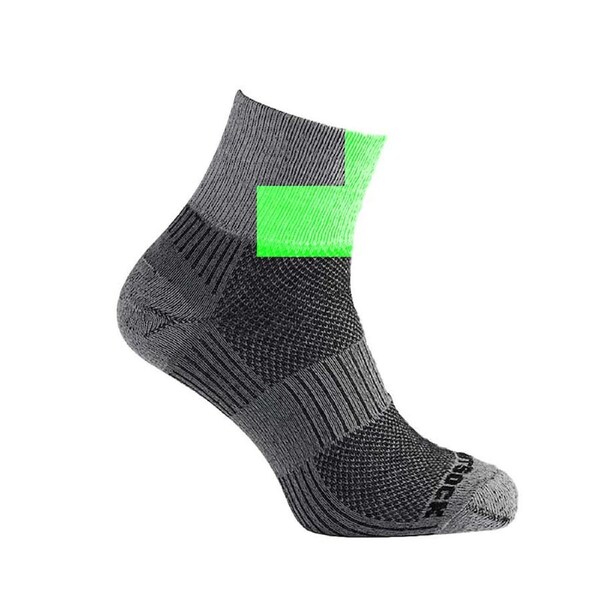 Wrightsock Eco Lt Hike Quarter Black/White Unisex Outdoor Hiking/Trail Socks M