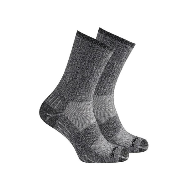 Wrightsock Silver Escape Crew Length Black Twist Hiking/Camping Socks L