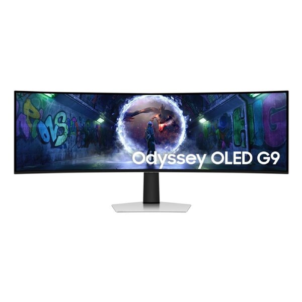 Samsung 49" Odyssey OLED G93SD Curved DQHD Gaming Monitor (Silver 49")