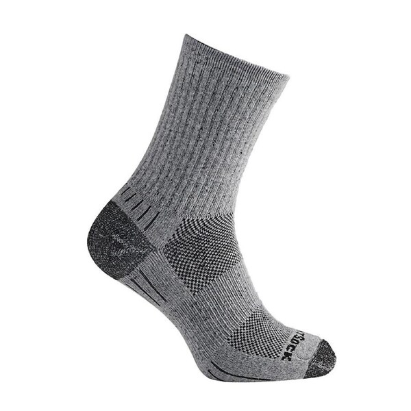 Wrightsock Eco Hike Crew Length Lt Grey Unisex Outdoor Hiking/Camping Socks XL