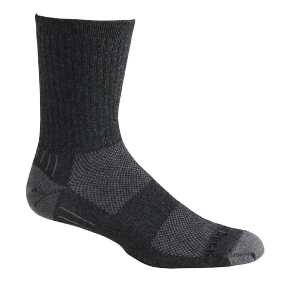 Wrightsock Eco Hike Crew Length Charcoal Unisex Outdoor Hiking/Camping Socks XL