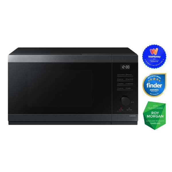 Samsung 32L Microwave with Dial & Button Control (Black Stainless Steel)