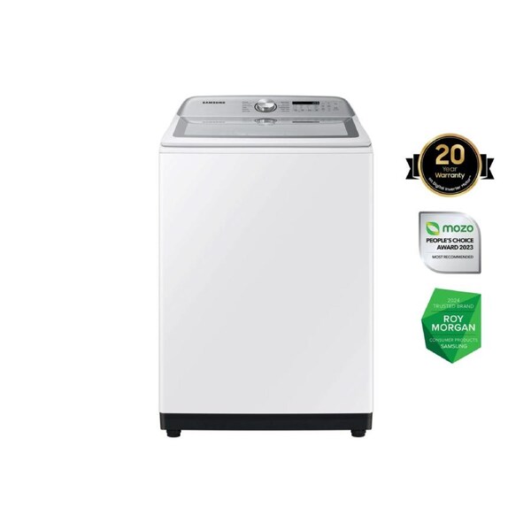 Samsung 12kg Top Load Washer with BubbleStorm™ (12kg, White)
