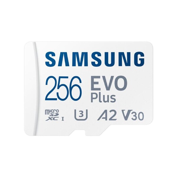 Samsung EVO Plus microSD Card (2024) (White 256 GB)