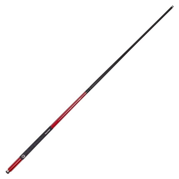 PowerGlide Emanate 2 Piece Carbon Composite Pool Snooker Billiard Cue Red 13mm