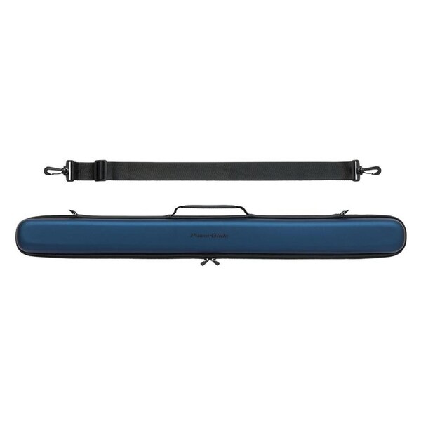 Powerglide Svartur Metallic Deluxe 2 Piece Pool Snooker Billiard Cue Case BLUE