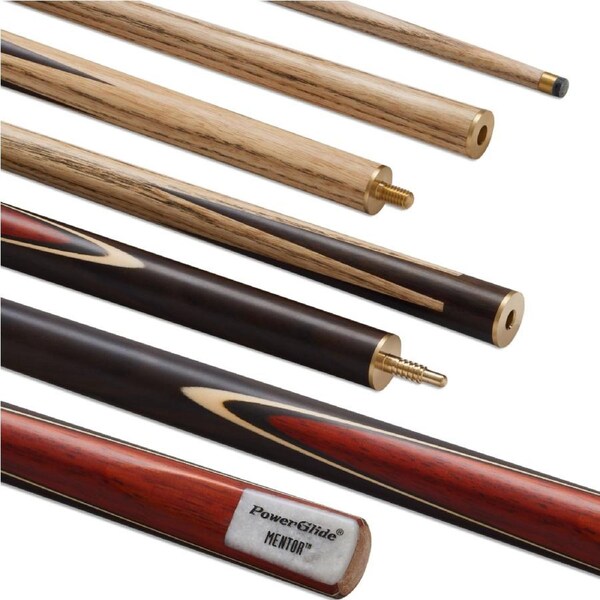PowerGlide Mentor 3 Piece Ash 3/4 Pool Snooker Billiard Cue