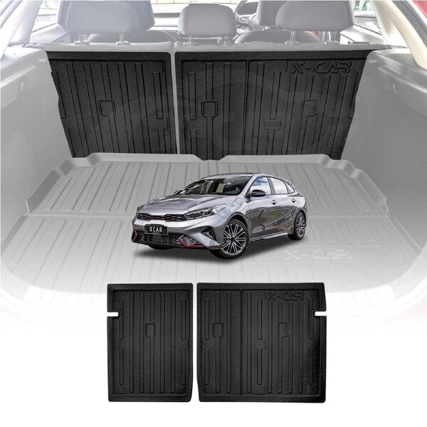 Back Seat Protector for Kia Cerato Hatch 2018-2024 All Weather Heavy Duty Car Seat Kick Mats Cover