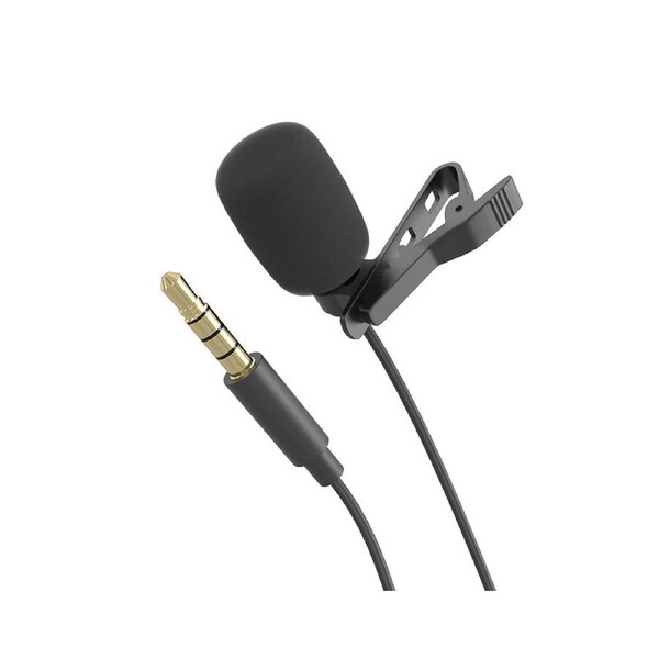 Mini Microphone 3.5mm Audio JACK With Lapel Clip NR9143 2m