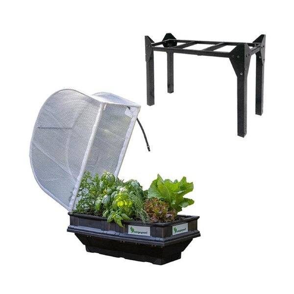 Vegepod Small Raised Garden Bed with Vegecover & Stand Bundle