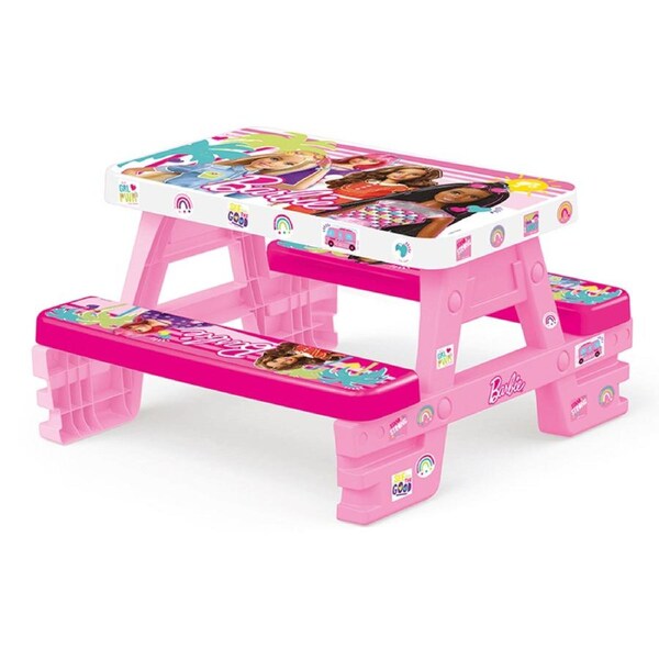 Barbie Kids Picnic Table Pink