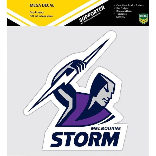 NRL Mega Decal - Melbourne Storm - Car Sticker 250mm