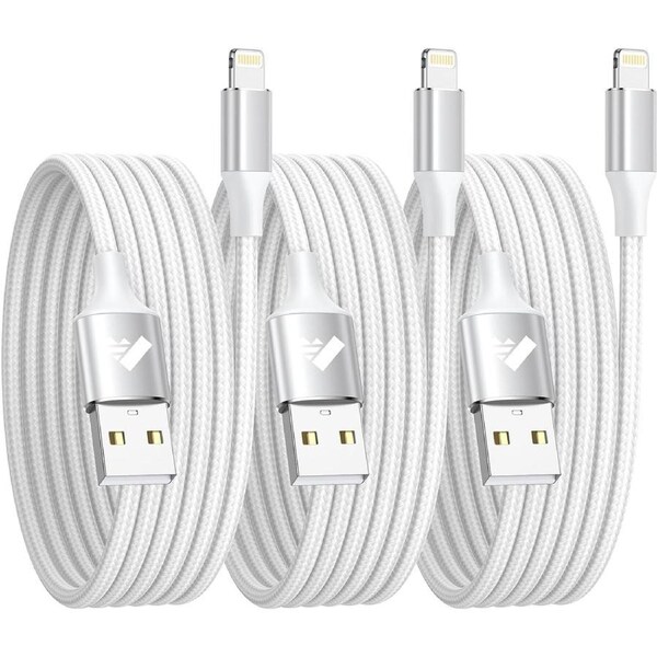 [3 Pack] USB to Lightning Fast Charger/Data Synchronize Charging Cable For iPhone 14/13/12/11 Pro Max/ iPad 6th 7th 8th 9th Gen