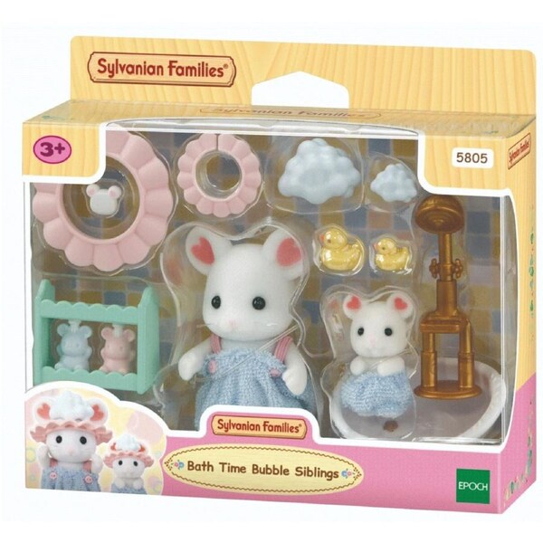 Sylvanian Families - Bath Time Bubble Siblings