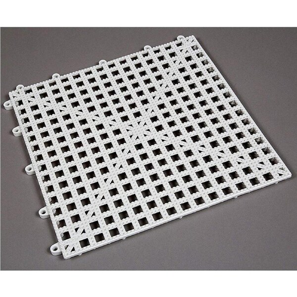 Rubberised Non-Slip 30cm x 30cm Pool Tile - White