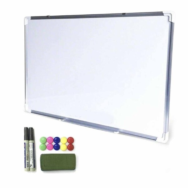 90X60CM Portable Magnetic Home and Office Board Whiteboard Marker Eraser Button