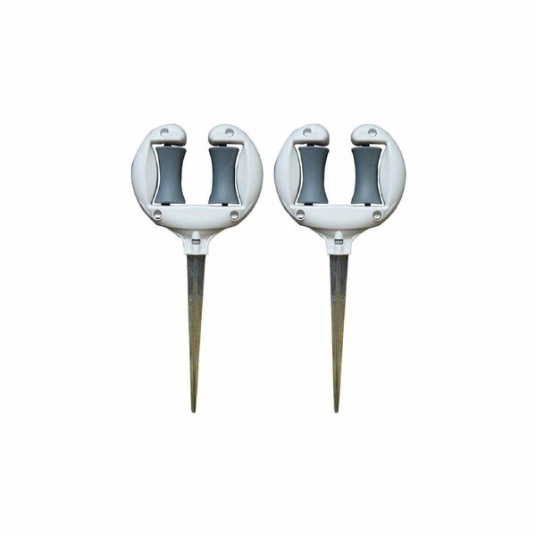 2pcs Garden Hose Stand Ground Insert Outdoor Watering Pipe Holder