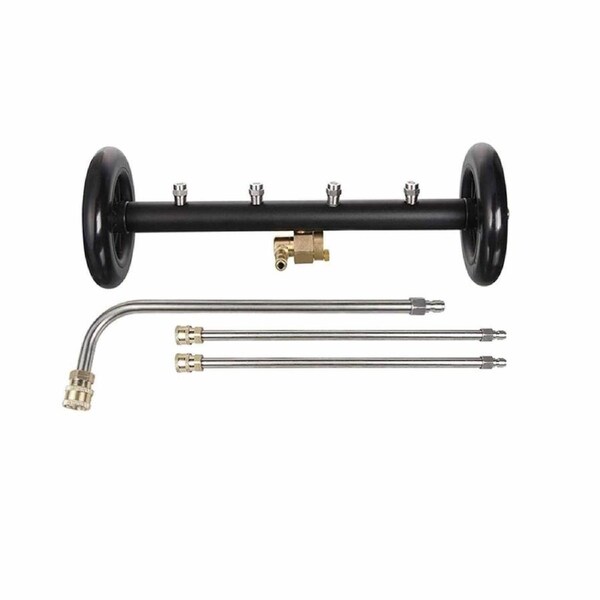 Under Car Pressure Washer Undercarriage Cleaner Underbody Wash Broom Set 4000PSI