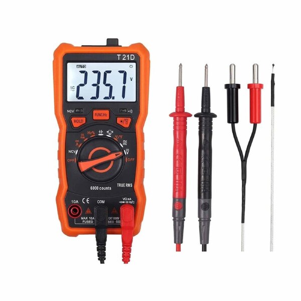 Digital Multimeter 6000 Counts Multi Tester 1000V 10A Voltmeter OHM Auto Range
