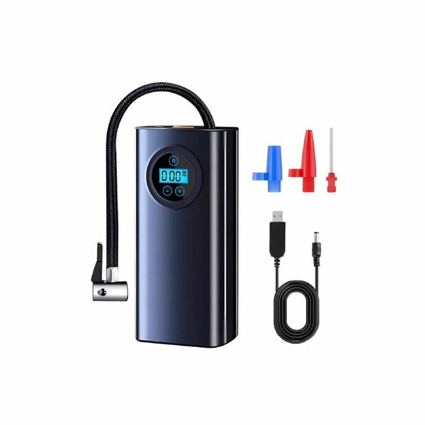 Portable Tyre Electric Pump Rechargeable Car Bike Air Tire Inflator Cordless